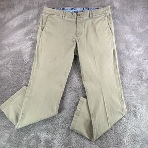 Tommy Bahama Boracay Chino Pants Men 36x30* Khaki Stretch Tencel Flat Front Golf